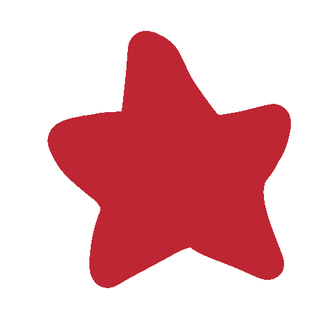 Animated glittering star